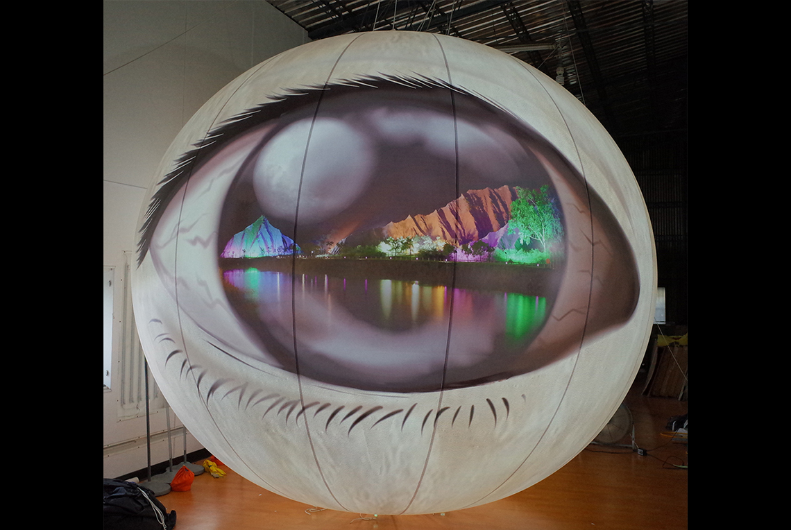 D=4 meter Lighting Digital printed Balloon